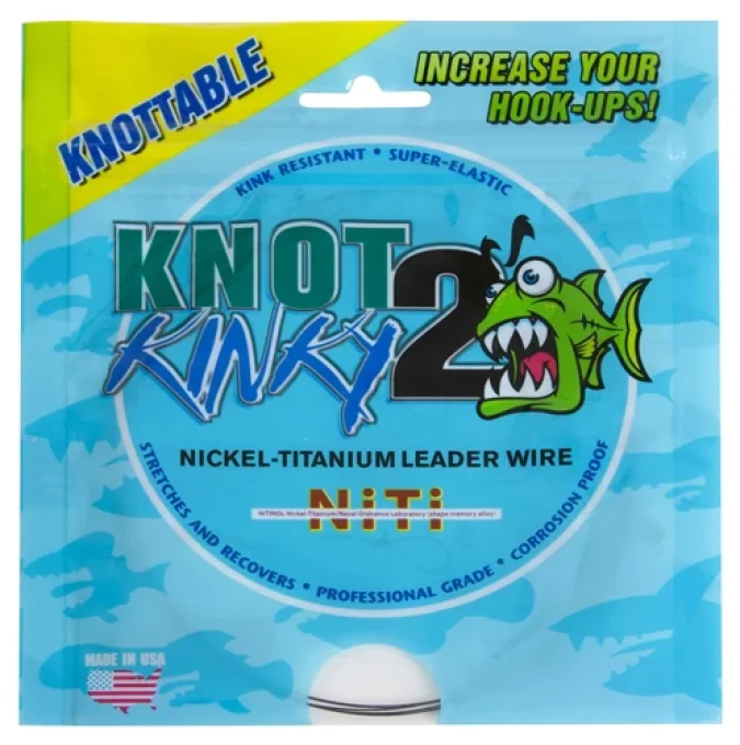 Aquateko Knot 2 Kinky  Nickel-Titanium Leader single / Bas de ligne SUPER FLEXIBLE / 9 m