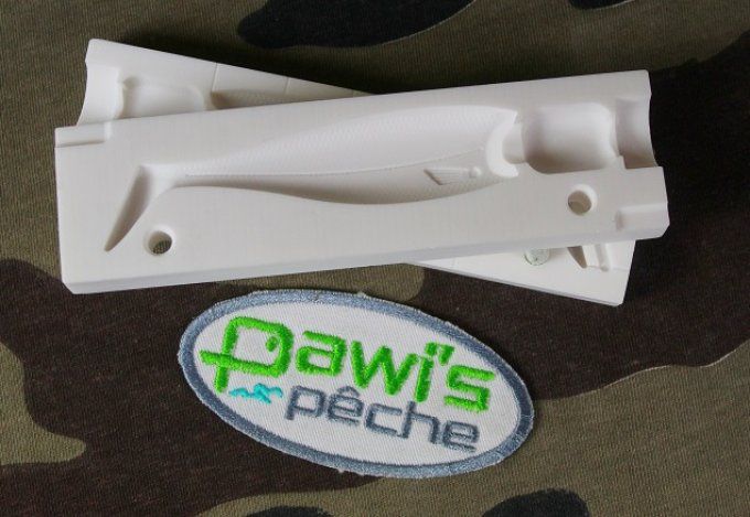 Moule leurre PAWISPECHE® shad PAWIS   3.6" - 76 mm 