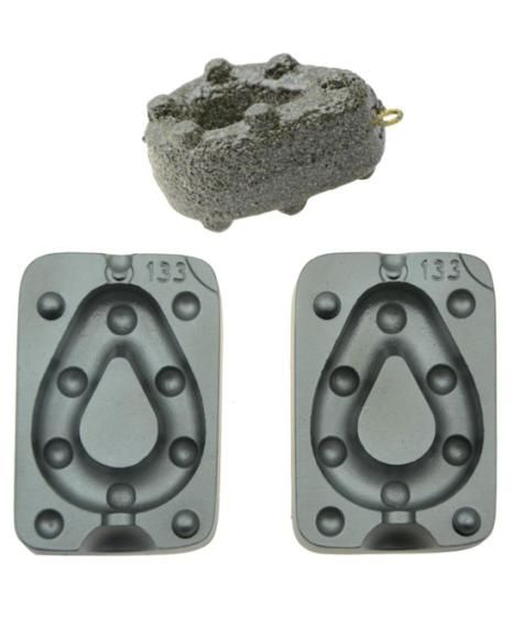 10 Plombs Carpe Gripp 500g Sable - Neufs - Pêche étang Rivière