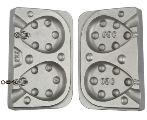 30 Plombs Carpe Gripp 300g – Revêtement Mat, Neufs