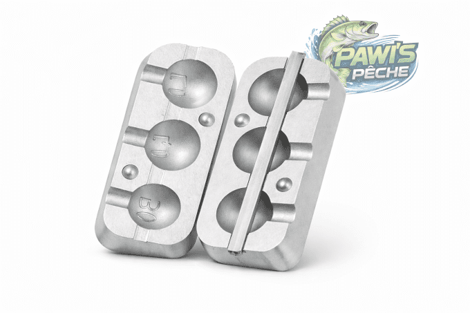 Moule à plomb Cheburashka tête ronde de  30 - 40 - 50 g