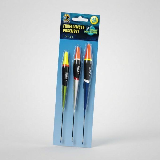 Flotteur pêche truite fil intérieur / Lot de 3 pièces 3-4-5g