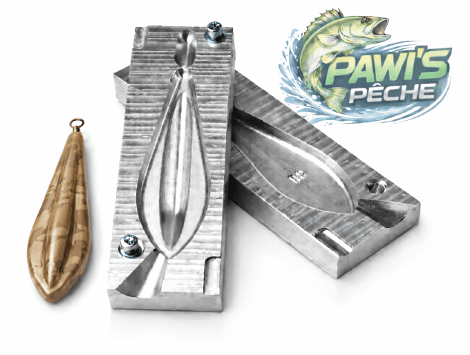 Moule à plomb  PAWIS PECHE TRILOBE 70g 
