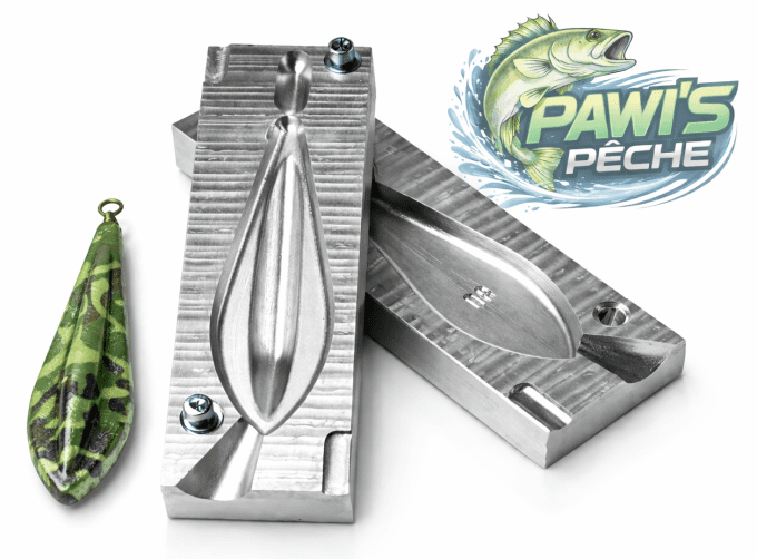 Moule à plomb  PAWIS PECHE TRILOBE 90g