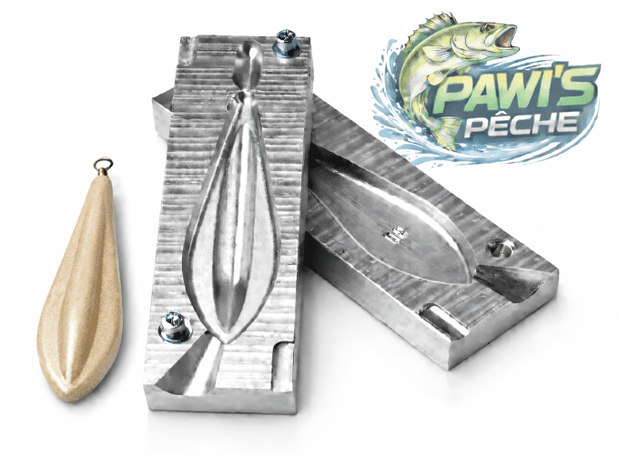 Moule à plomb  PAWIS PECHE TRILOBE 60g