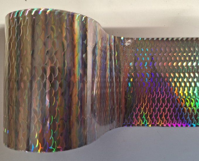 Papier holographique transfert à chaud  - 8 cm x 5 m
