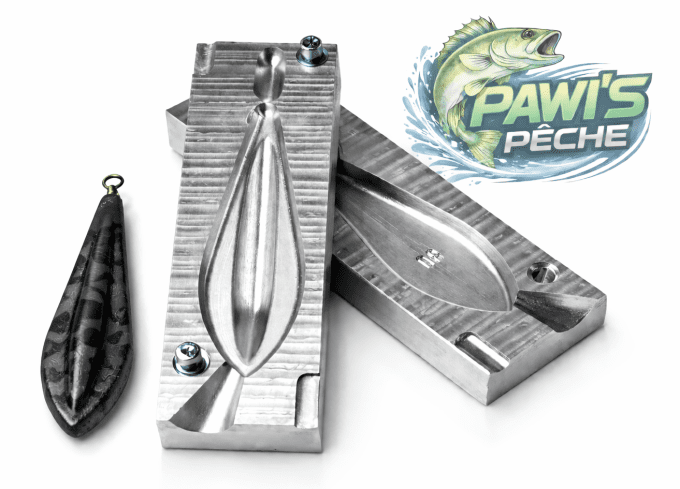 Moule à plomb  PAWIS PECHE TRILOBE 80g