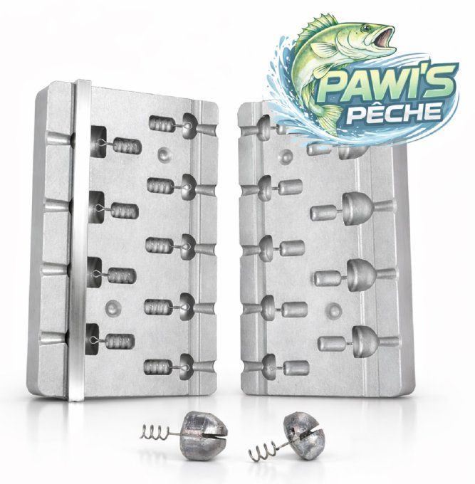 Moule à plomb boddyweight  4 - 6 -  7- 8 -  9 - 10 - 12 - 13 - 14g 