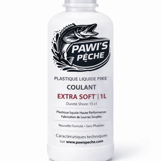 PLASTIQUE LIQUIDE CRISTAL  PAWIS PIKE EXTRA SOFT ® /Plastique coulant / 1L  Dureté Shore: 15  ±1 