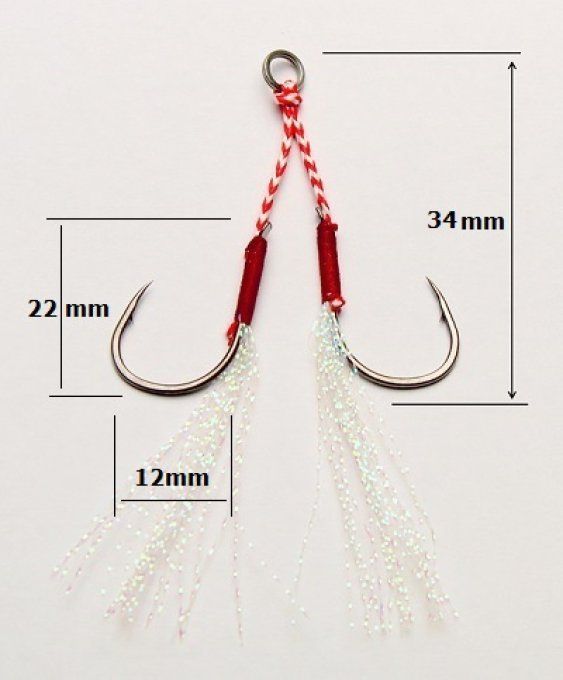 Assist hook double  light n°1 / 1 pièce 