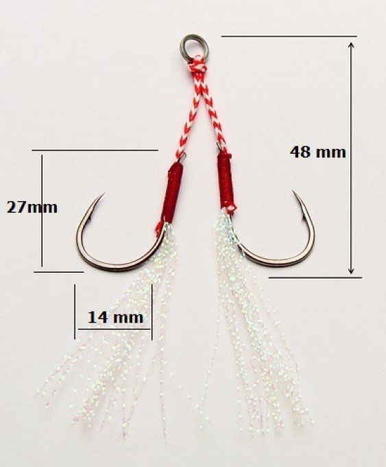 Assist hook double  light n°2 / 1 pièce