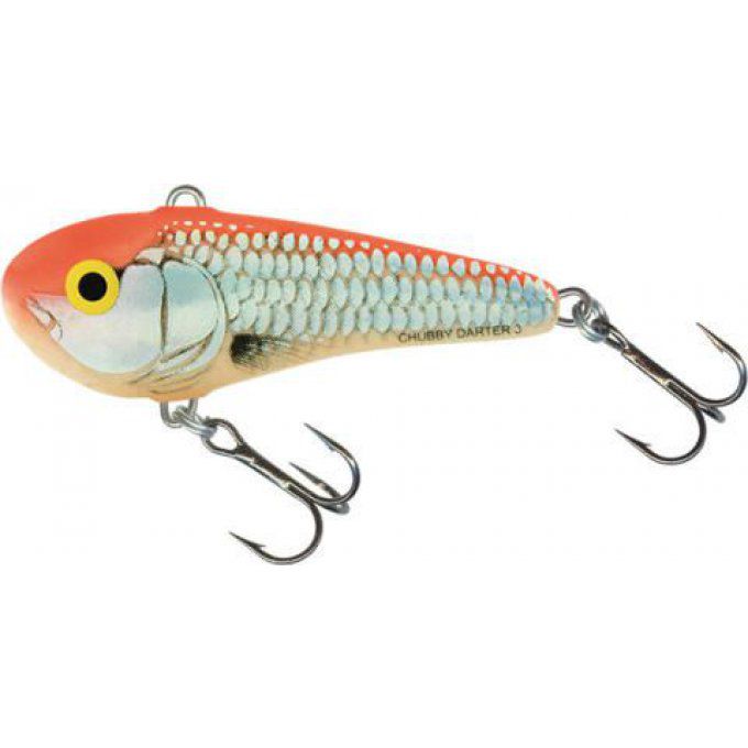 CHUBBY DARTER SINKING 4 CM - SILVER RED ORANGE