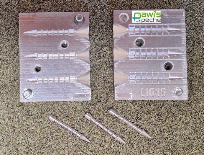 Moule à plomb insert clou 3 x 3,5 g