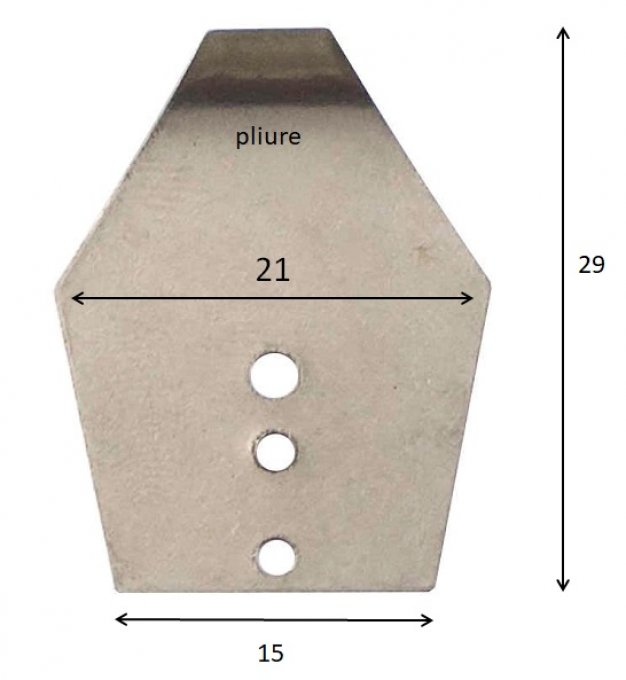 Swim Jig Blade en inox   - Modèle B - 10 pièces  