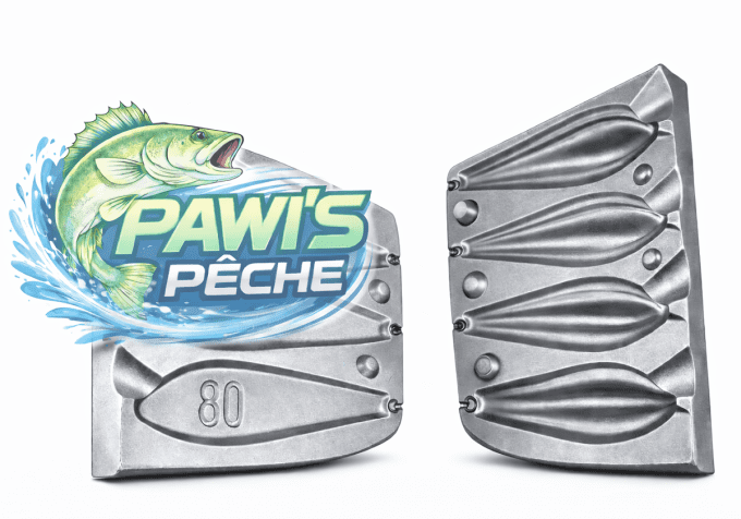 Moule à plomb TRILOBE 80/100/120/140gr pour émerillon