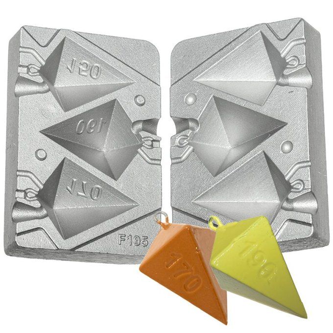 MOULE A PLOMB PYRAMIDE 150-170-190g - Copie