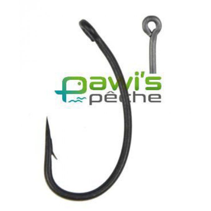 Hameçon Gnippen Hook Teflon Kurve Shank avec ardillon / N°12