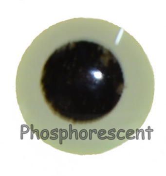 Yeux 3D  phosphorescent autocollant / 3 mm ( 154 pièces)