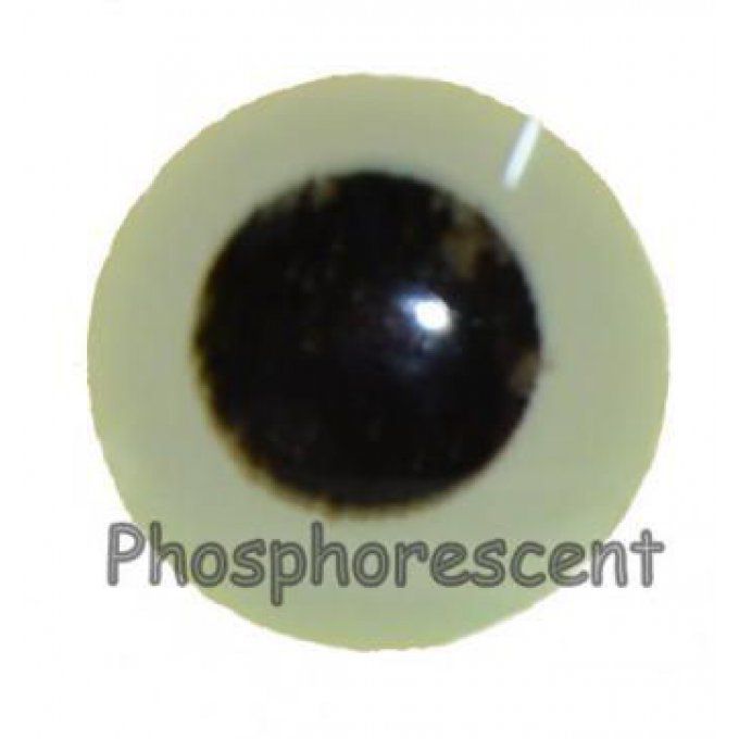 Yeux 3D  phosphorescent autocollant /8mm ( 72 pièces)