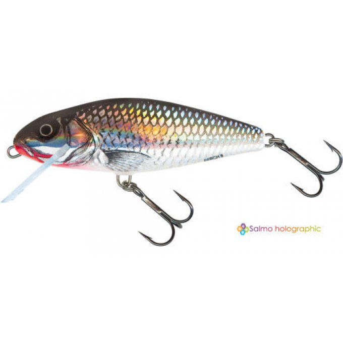 PERCH SUPER DEEP RUNNER 12 CM -  HOLO GREY SHINER