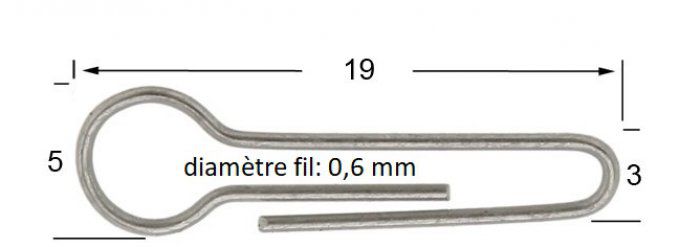 Attache  Jig Pico®tête articulée modèle:A  - 50 pièces