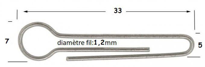 Attache  Jig Pico®tête articulée modèle:C - 50 pièces