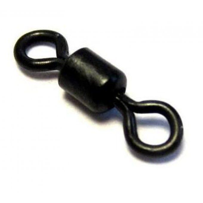 Emerillon Rolling Swivel black matt n° 8 - 100 pièces