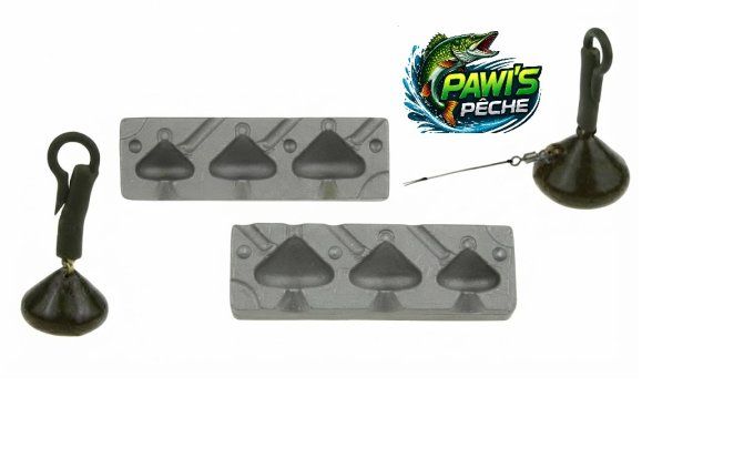 Moule plomb back lead 35 - 55 - 75 g