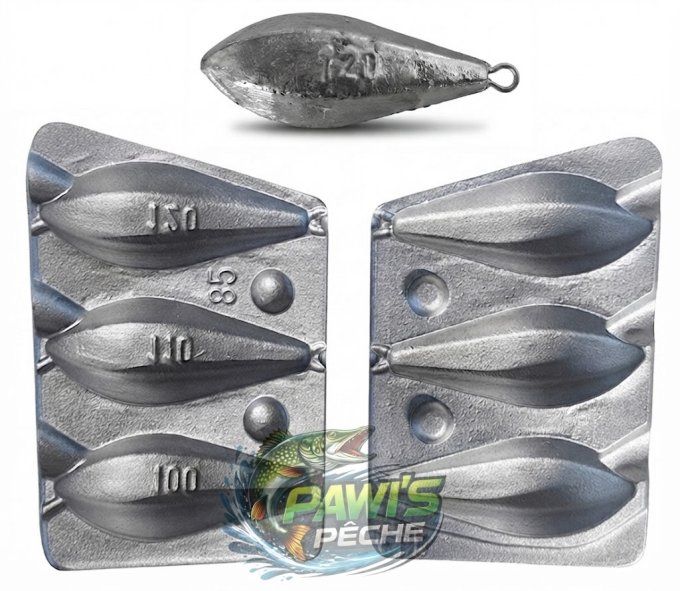Moule à plomb palangre 100-110-120g