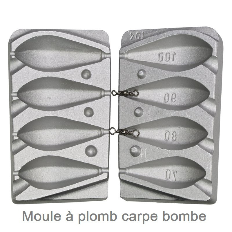 PAWIS PECHE Moules à plomb pour la pêche,moule à plomb gripp,moule à plomb tête plombée,moule