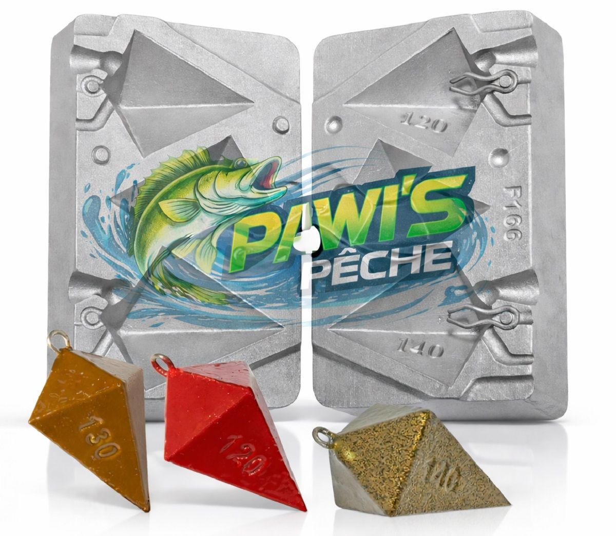 Moules à plomb surfcasting